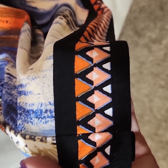 BEIGE BY ECI Colorful Short sleeve Dress Sz Large - Picture 7 of 13